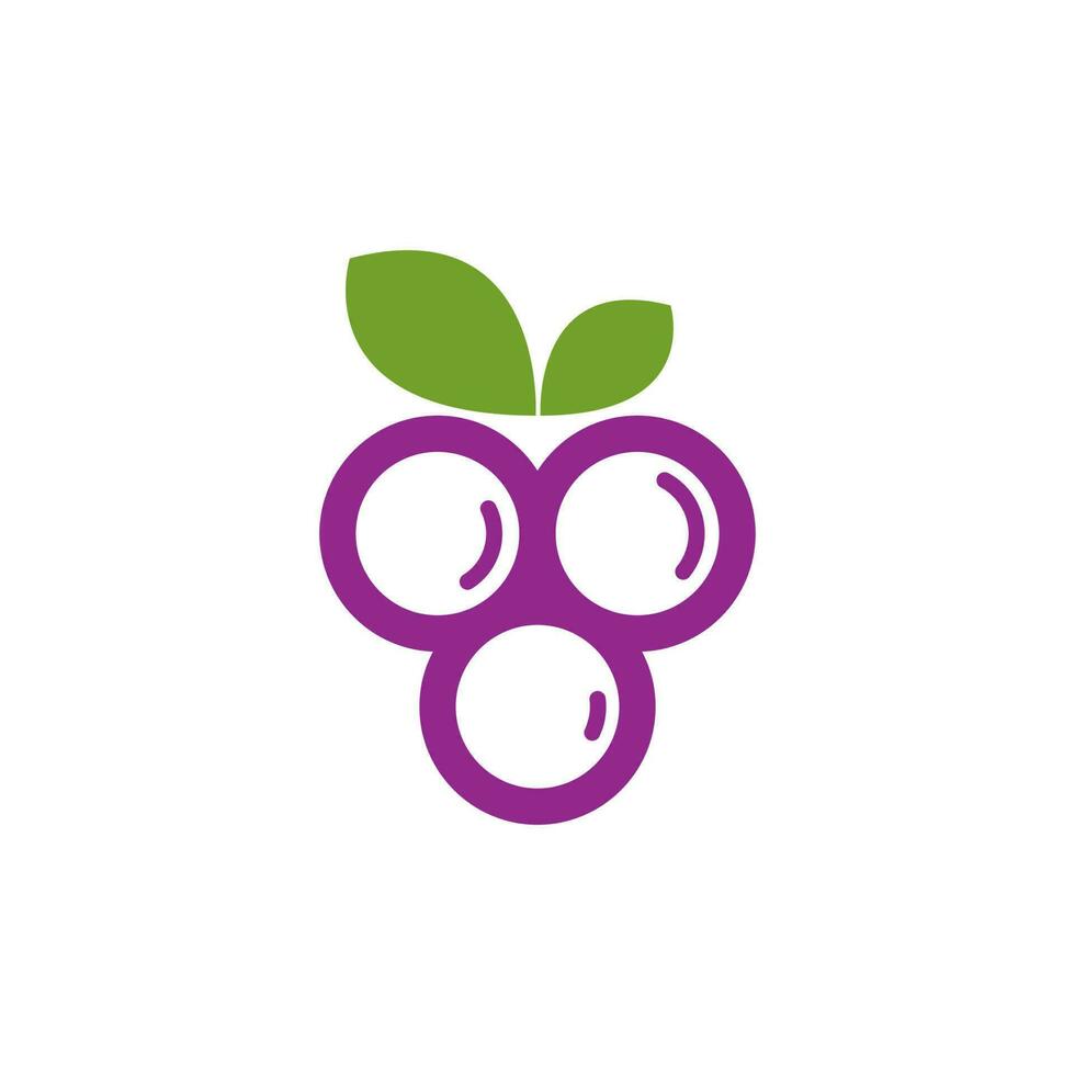 Grapes vector icon illustration design