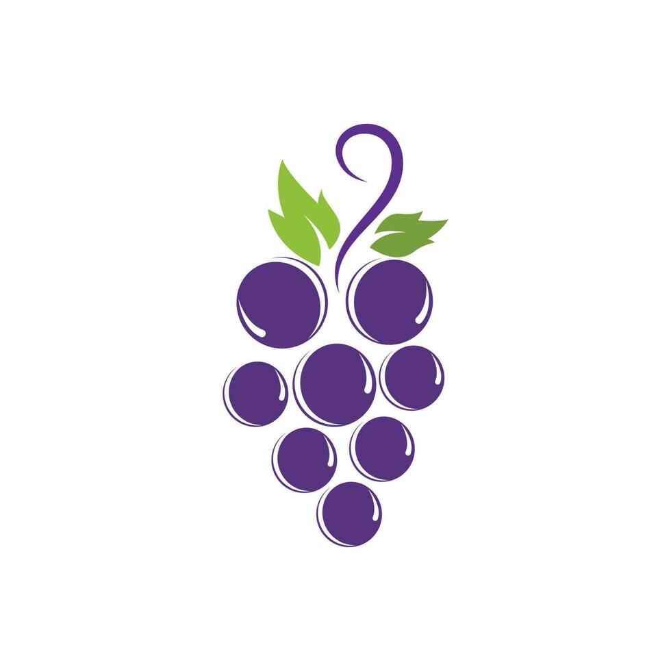 Grapes vector icon illustration design