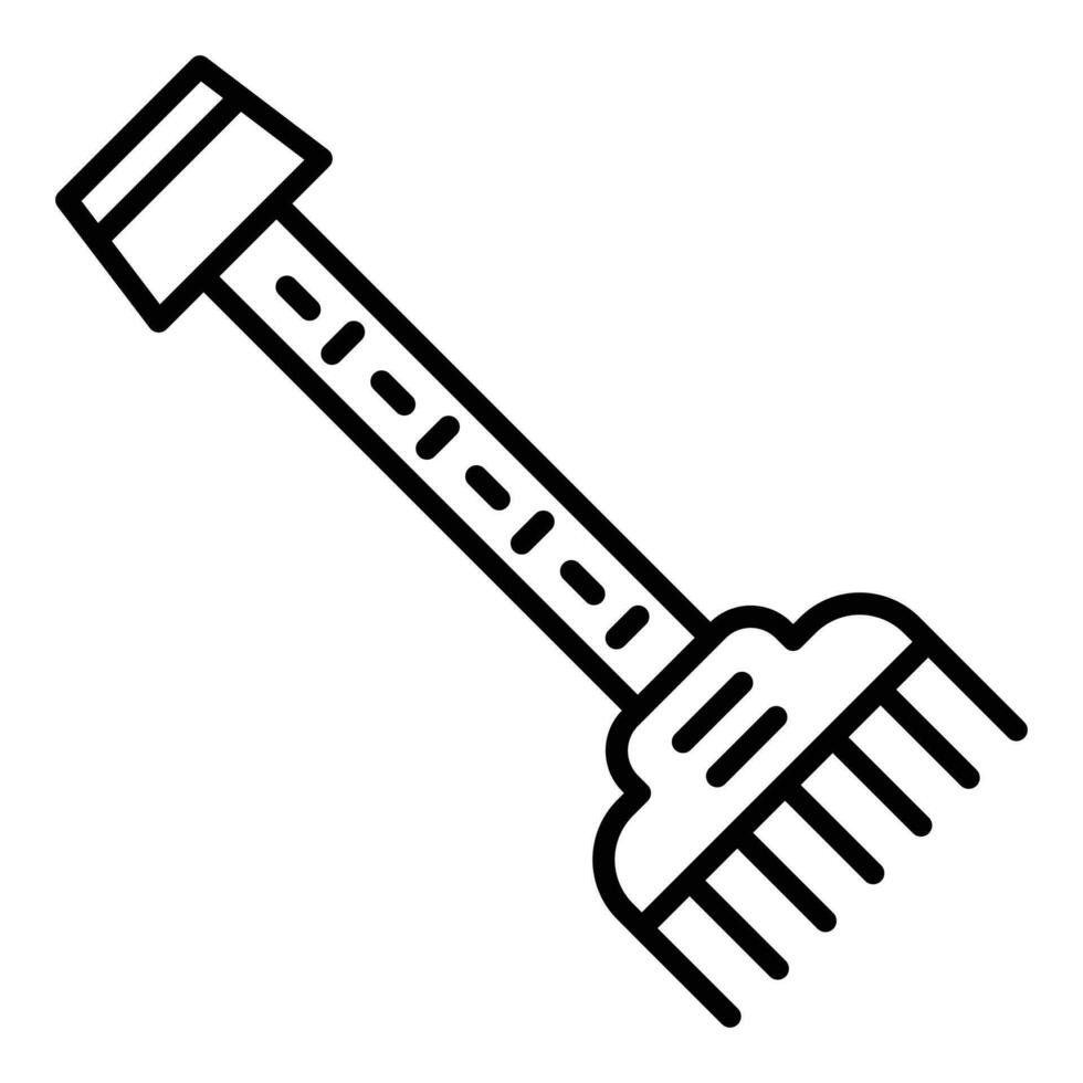 Rake Icon Style vector