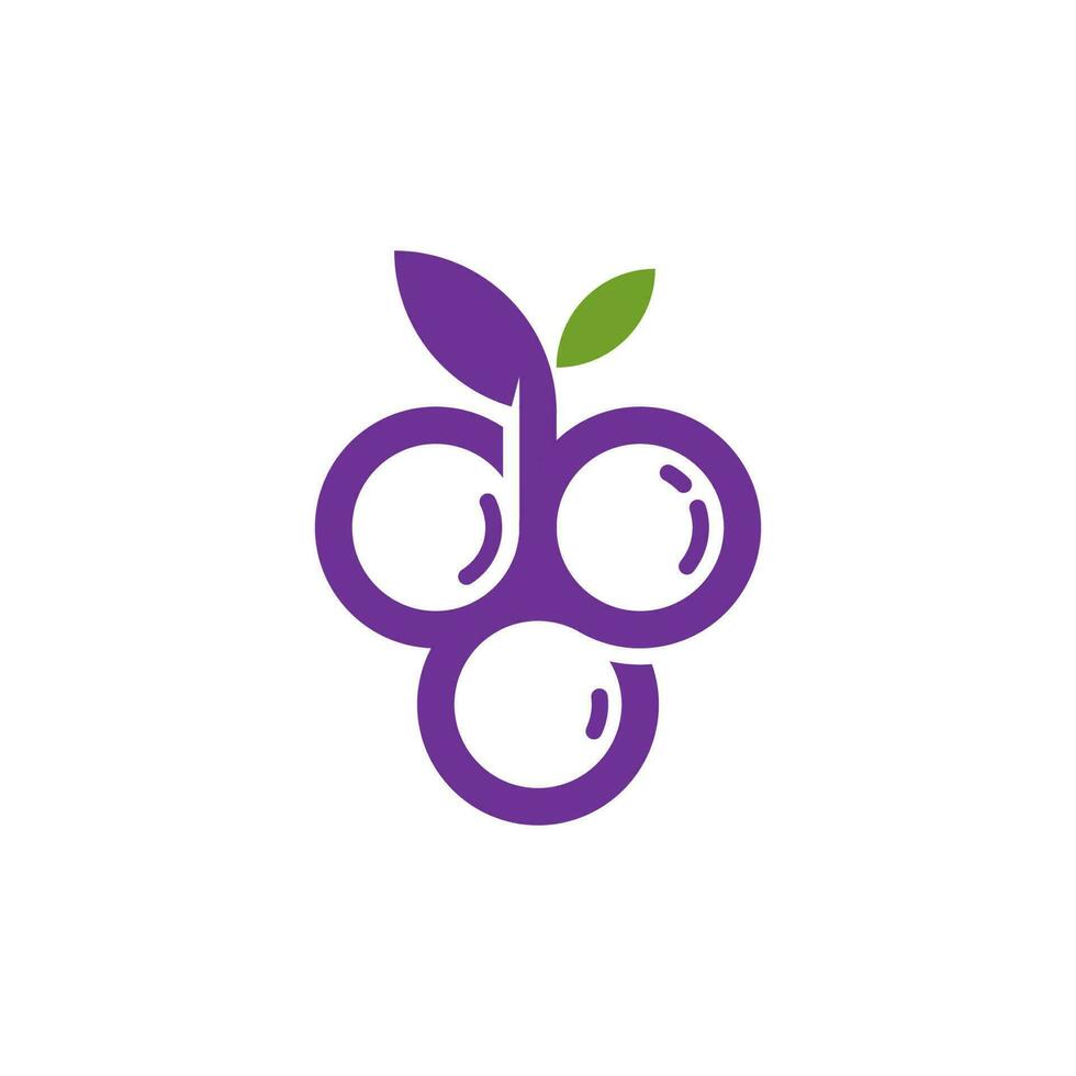 Grapes vector icon illustration design
