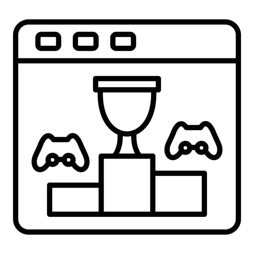 Game Tournament Icon Style vector