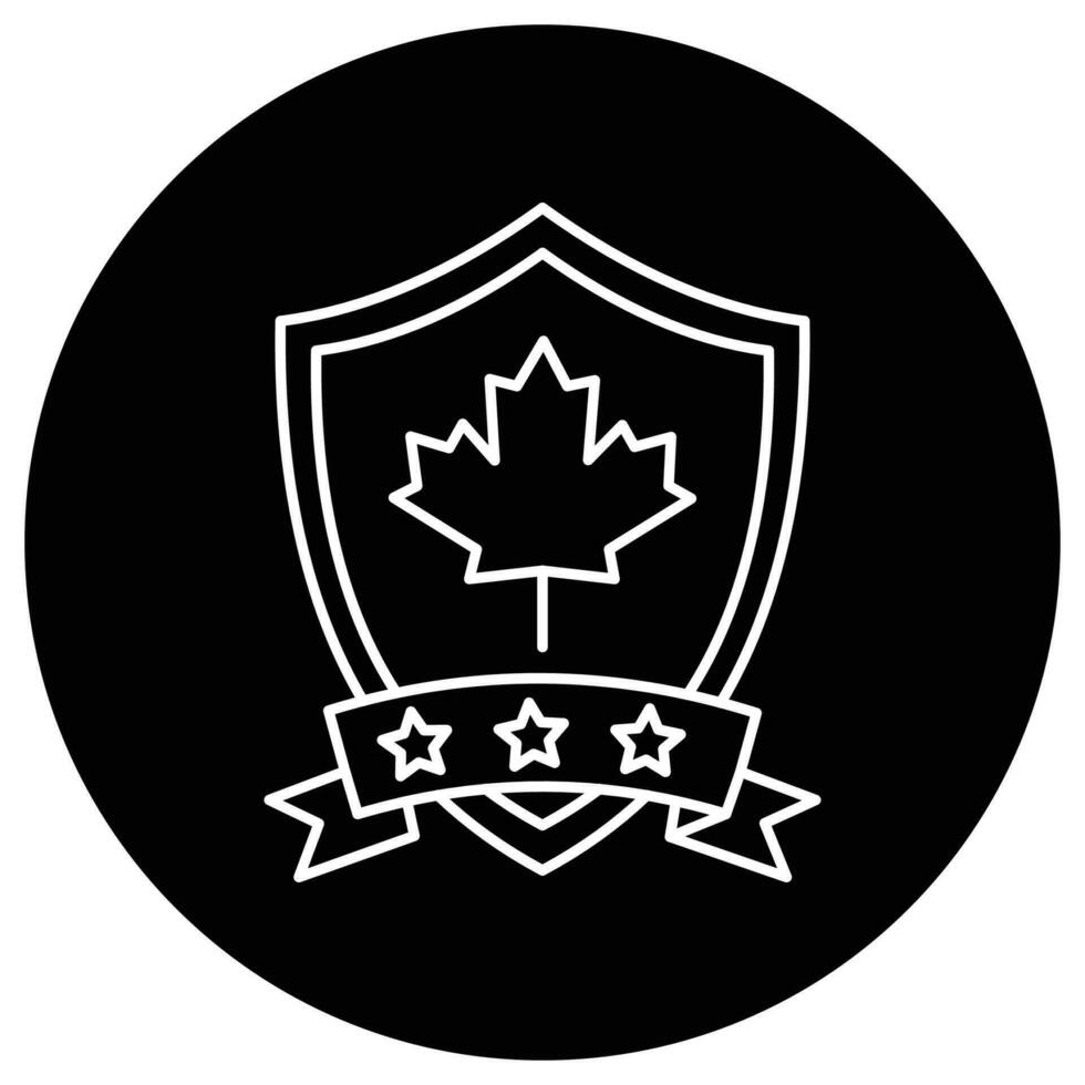 Canada Badge which can easily modify or edit vector