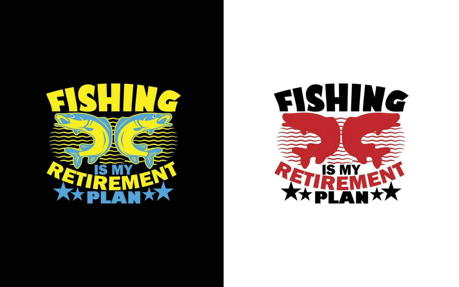 Fishing t shirt design vector