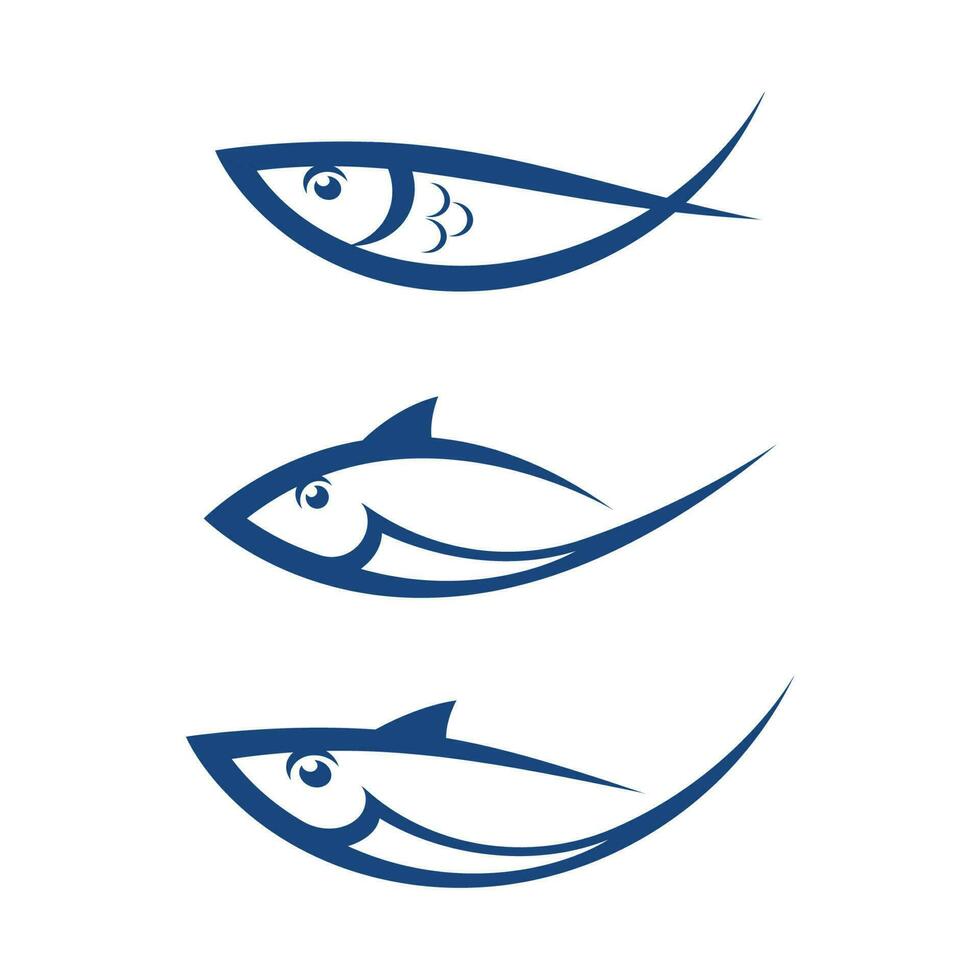 Fish logo template. Creative vector symbol