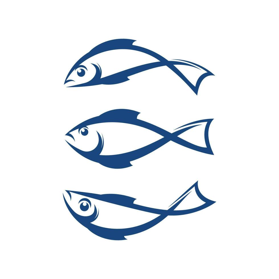 Fish logo template. Creative vector symbol
