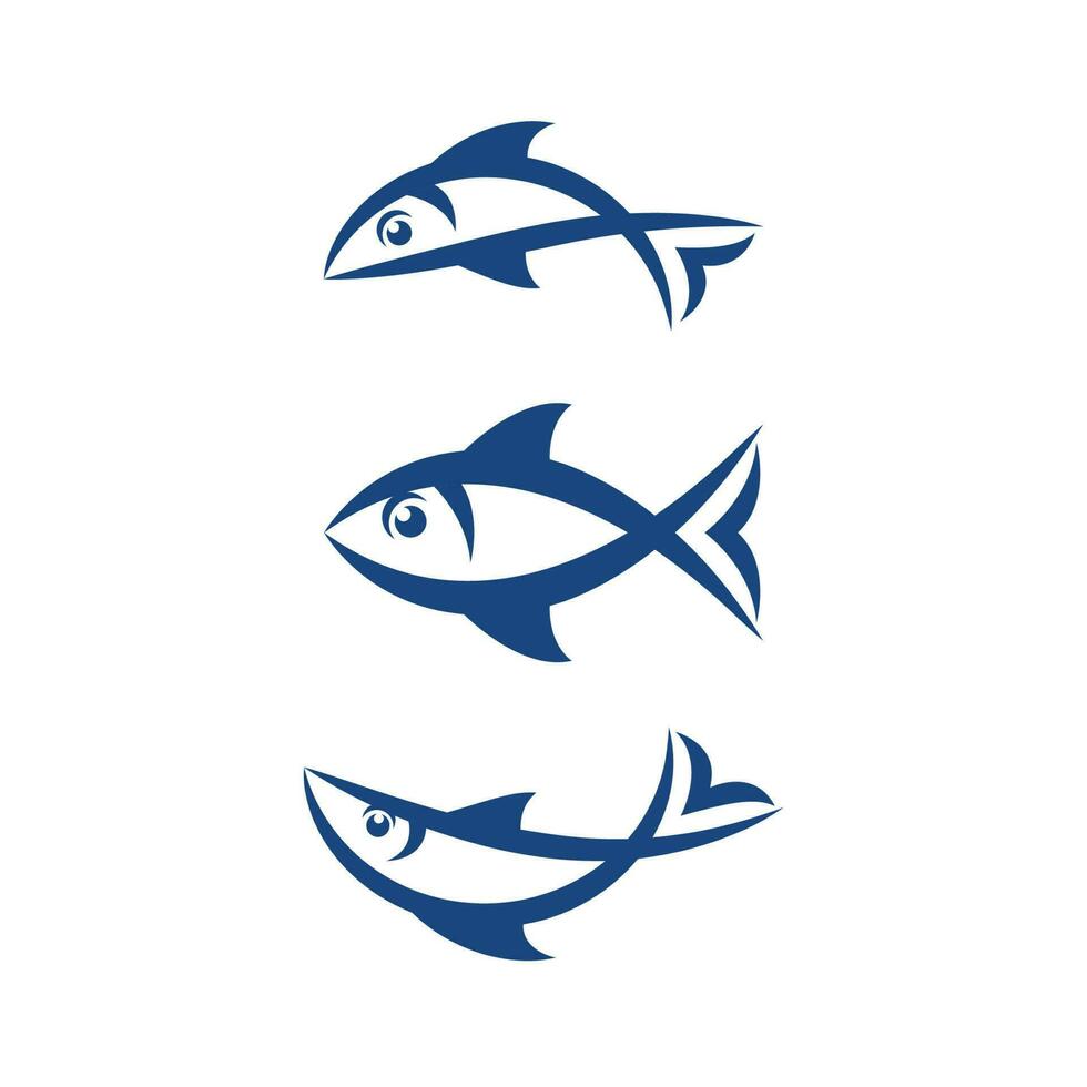 Fish logo template. Creative vector symbol