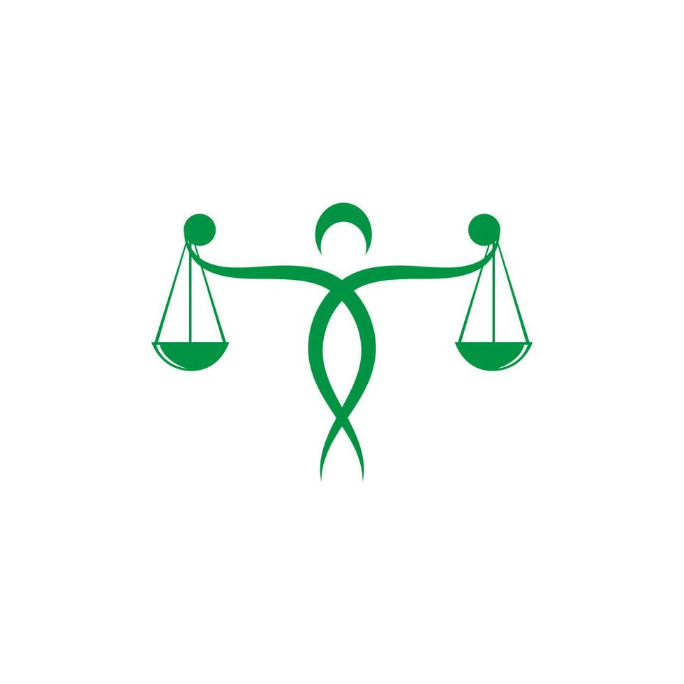justice human law firm icon Template vector