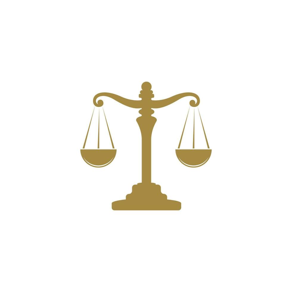 justice law firm icon Template vector