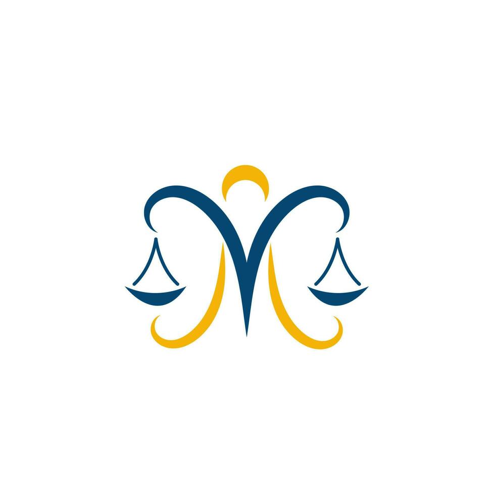 justice human law firm icon Template vector