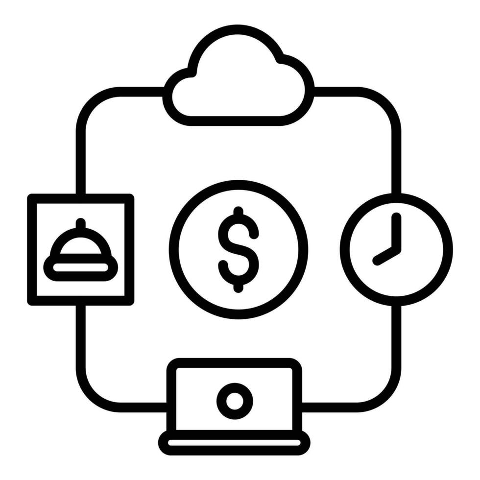 Gig Economy Icon Style vector