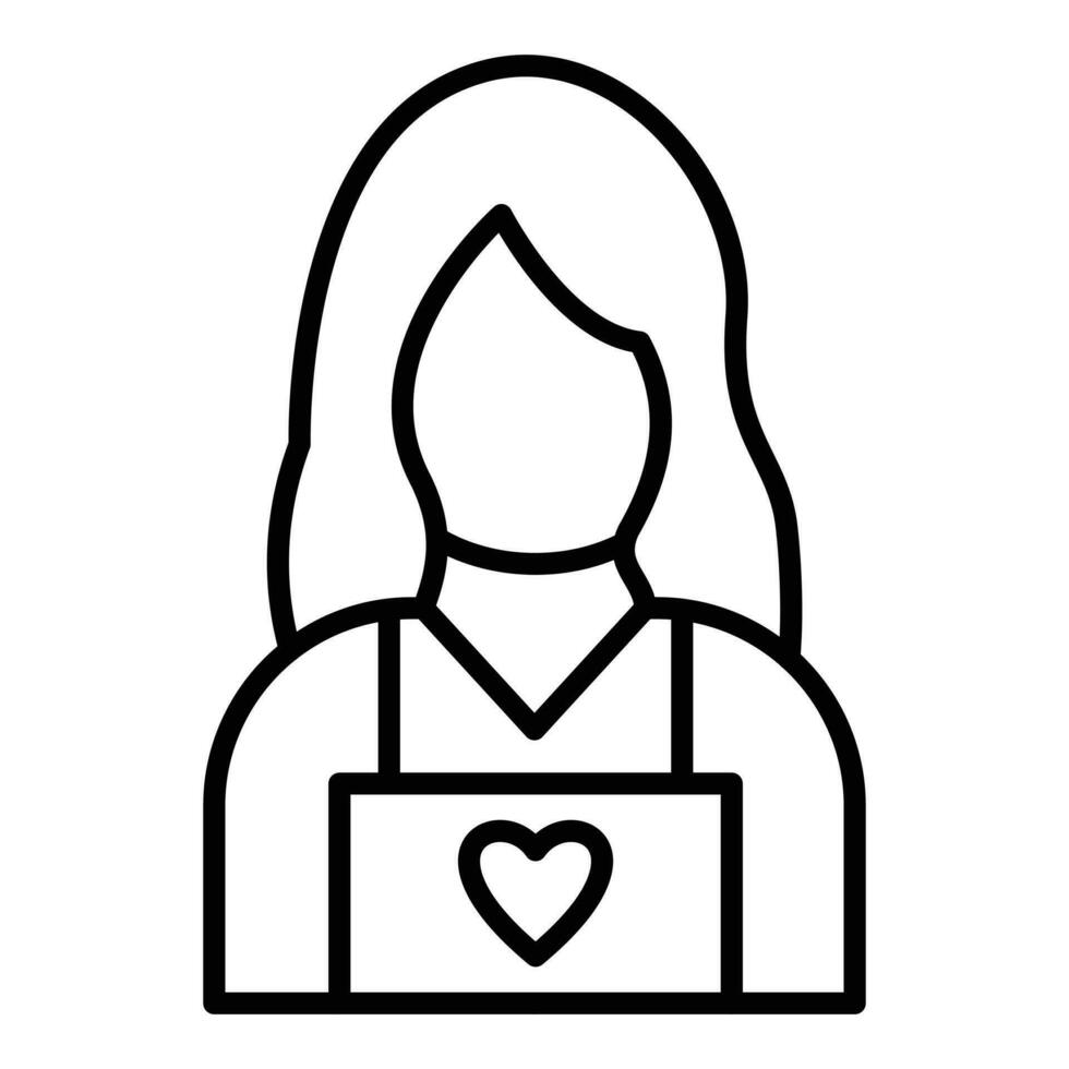 Child Caretaker Icon Style vector