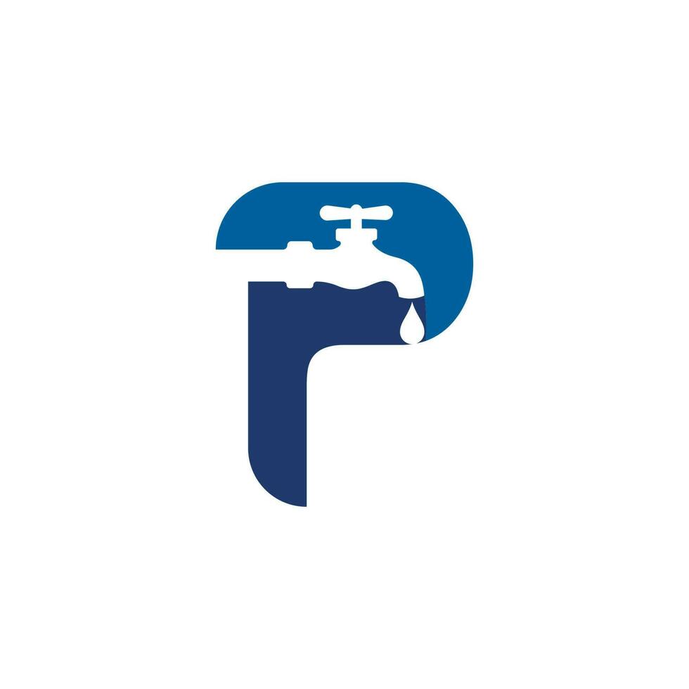 plumbing logo Vector icon design illustration