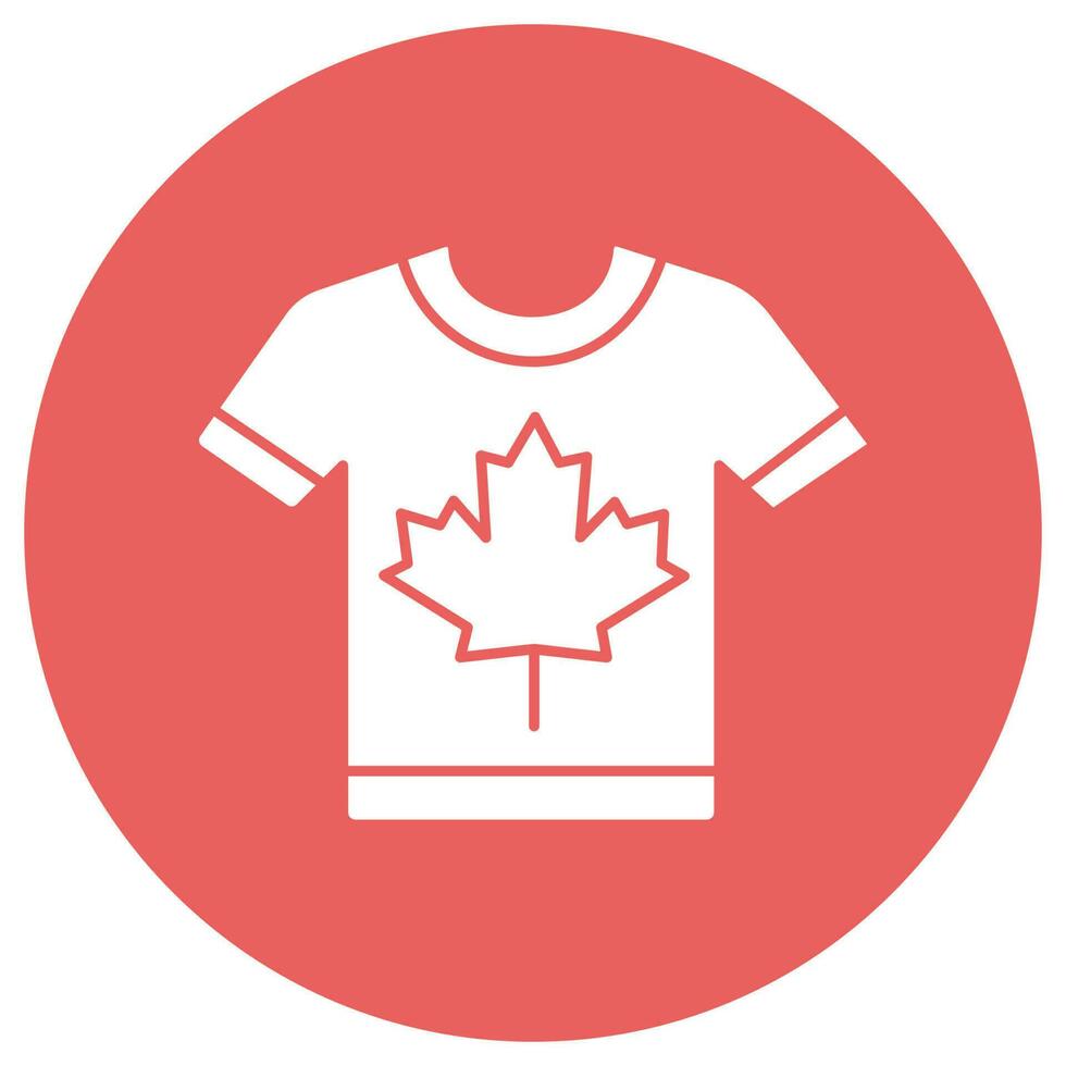 camiseta de Canadá que se puede modificar o editar fácilmente vector