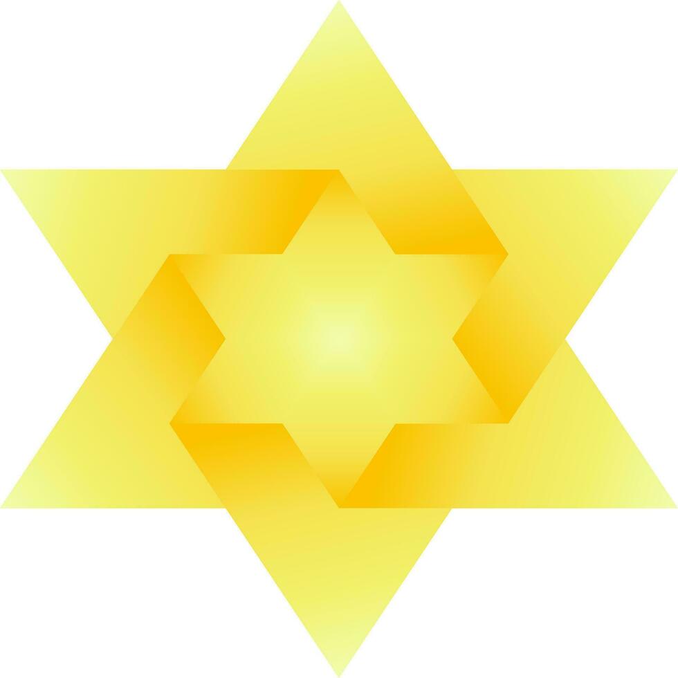 Golden hexagram logo isolated vector illustration. Gold hexagram vector for logo, icon, symbol, business, design or decoration. Golden hexagon star