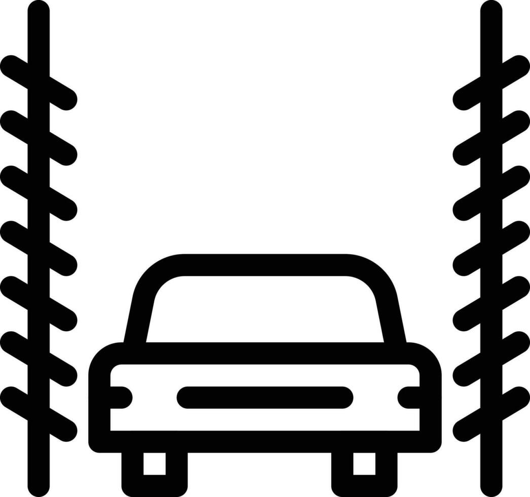 ilustración de vector de lavado de autos en un fondo. símbolos de calidad premium. iconos vectoriales para concepto y diseño gráfico.