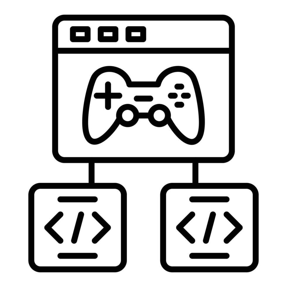 Game Development Icon Style vector