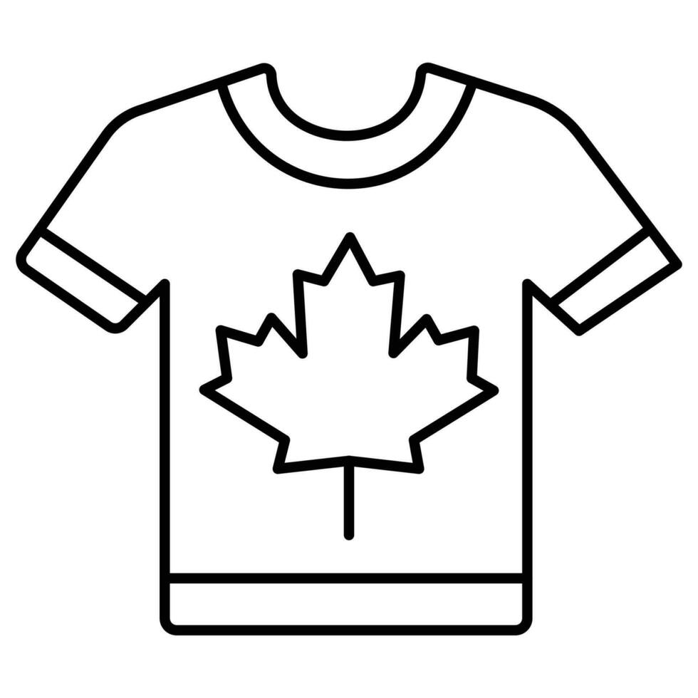 camiseta de Canadá que se puede modificar o editar fácilmente vector