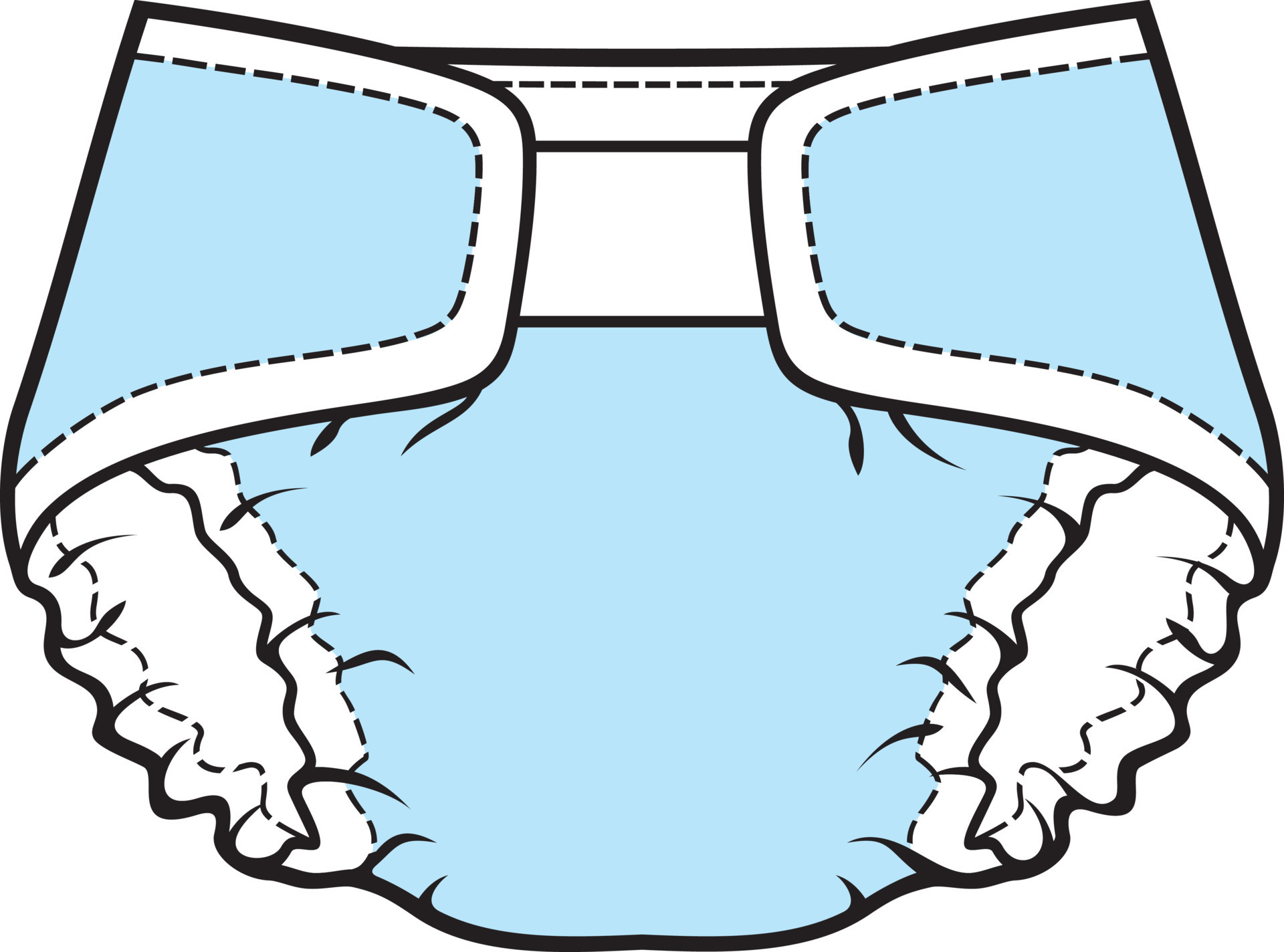 Baby Diaper color vector illustration 12867348 Vector Art at Vecteezy