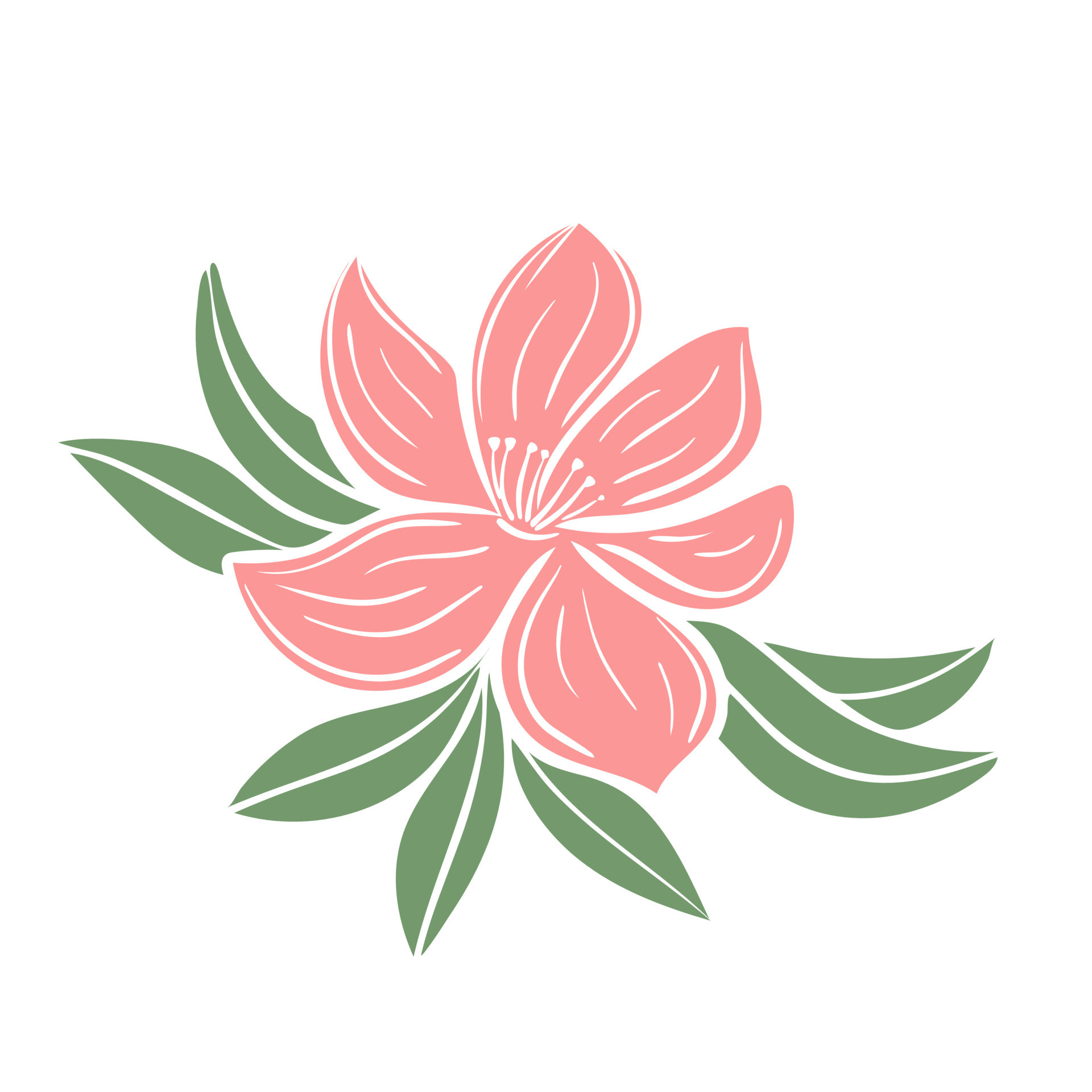 Beautiful single flower color silhouette 12867385 Vector Art at Vecteezy