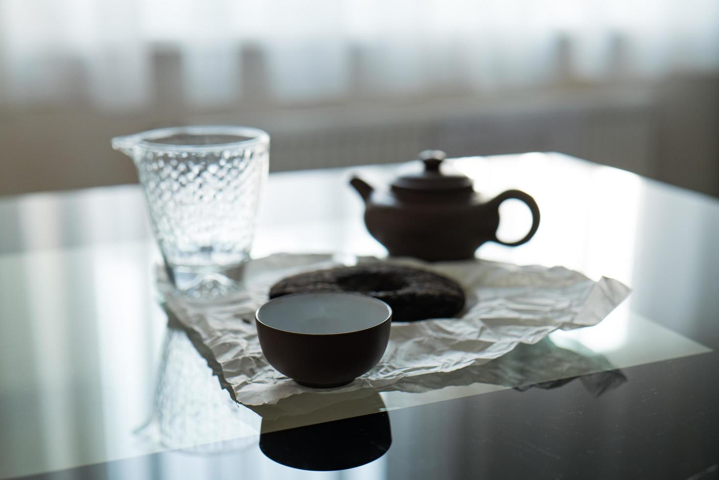 Chinese tea ceremony. traditional tea photo
