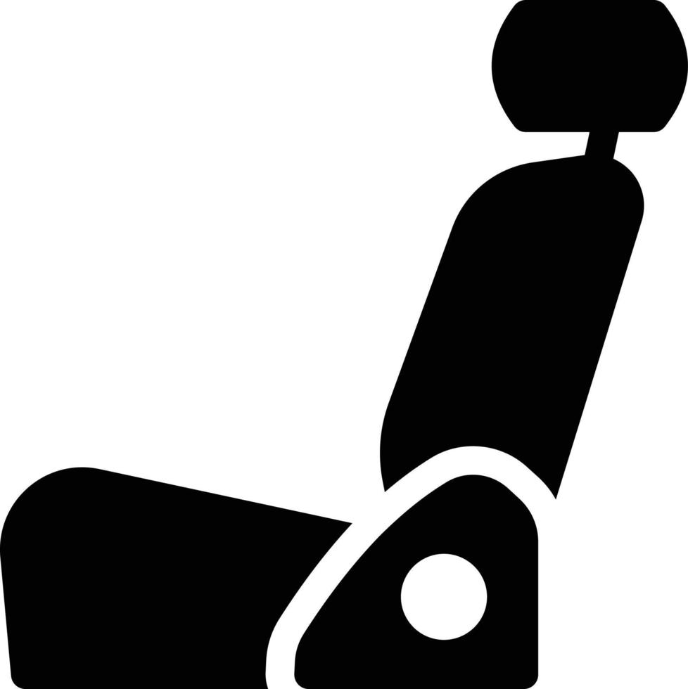 Ilustración de vector de asiento de coche en un fondo. Símbolos de calidad premium. Iconos vectoriales para concepto y diseño gráfico.