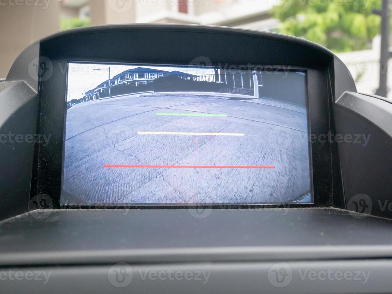 Car rear view video camera screen monitor display photo