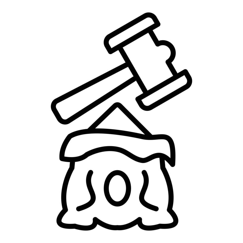 Commodity Auction Icon Style vector