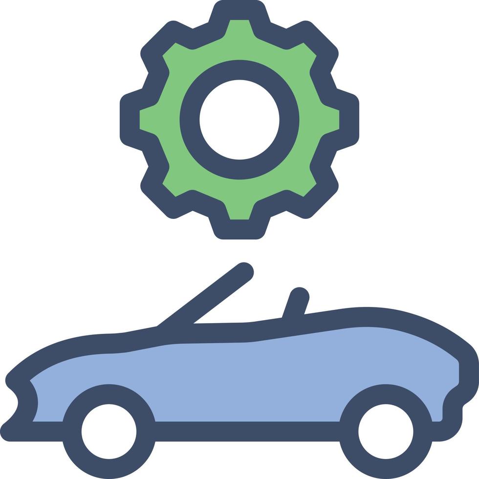 Ilustración de vector de ajuste de coche en un fondo. Símbolos de calidad premium. Iconos vectoriales para concepto y diseño gráfico.