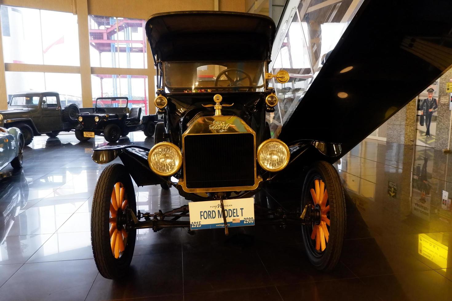 Batu, East Java, Indonesia - August  10, 2022, Ford model T, Thn 1915- 2900cc, Antique black car in Angkut museum photo