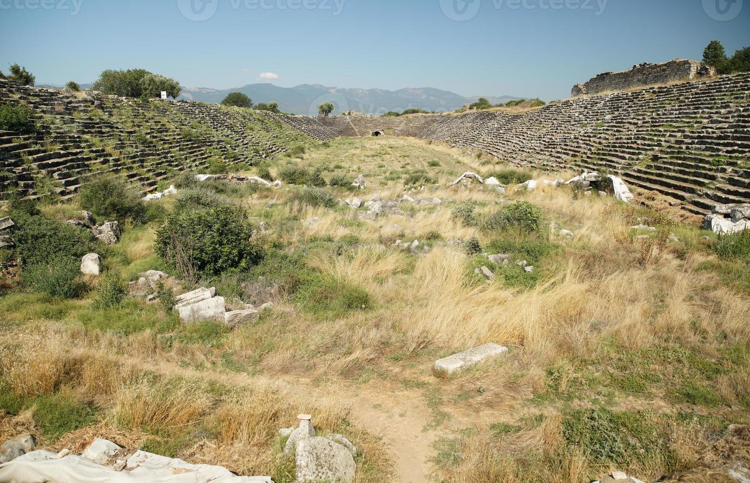 Stadium of Aphrodisias Ancient City in Aydin, Turkiye photo