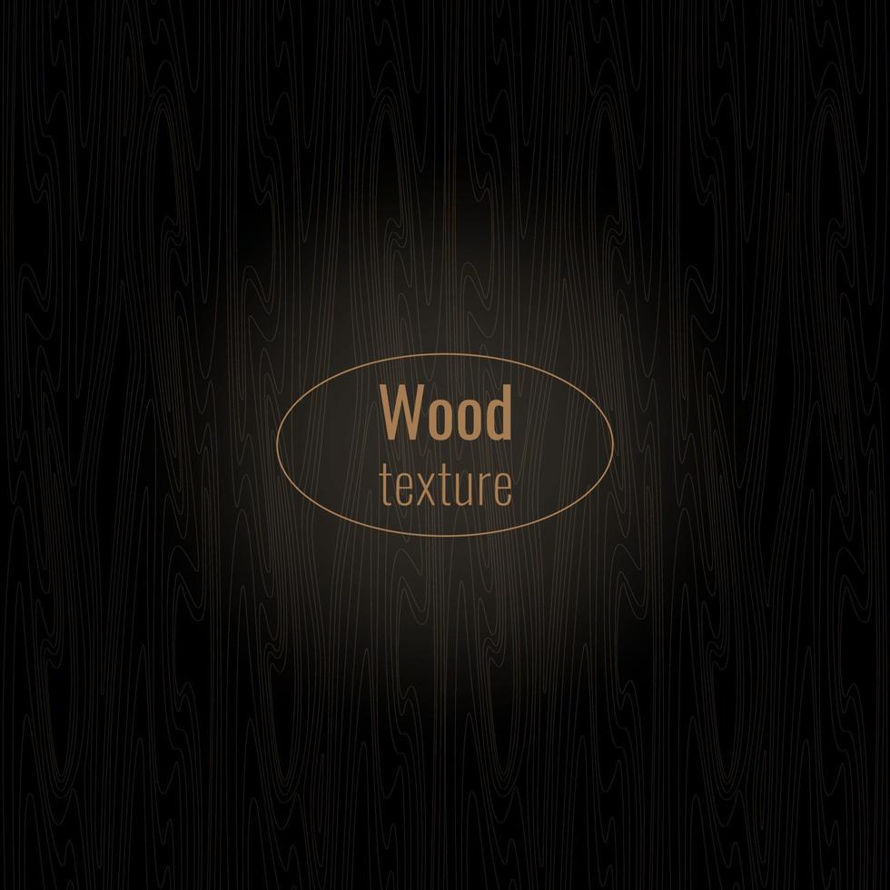 Wood dark black texture vector background. Dark wood cutting board texture design, wall, table or floor surface. Wooden table template.