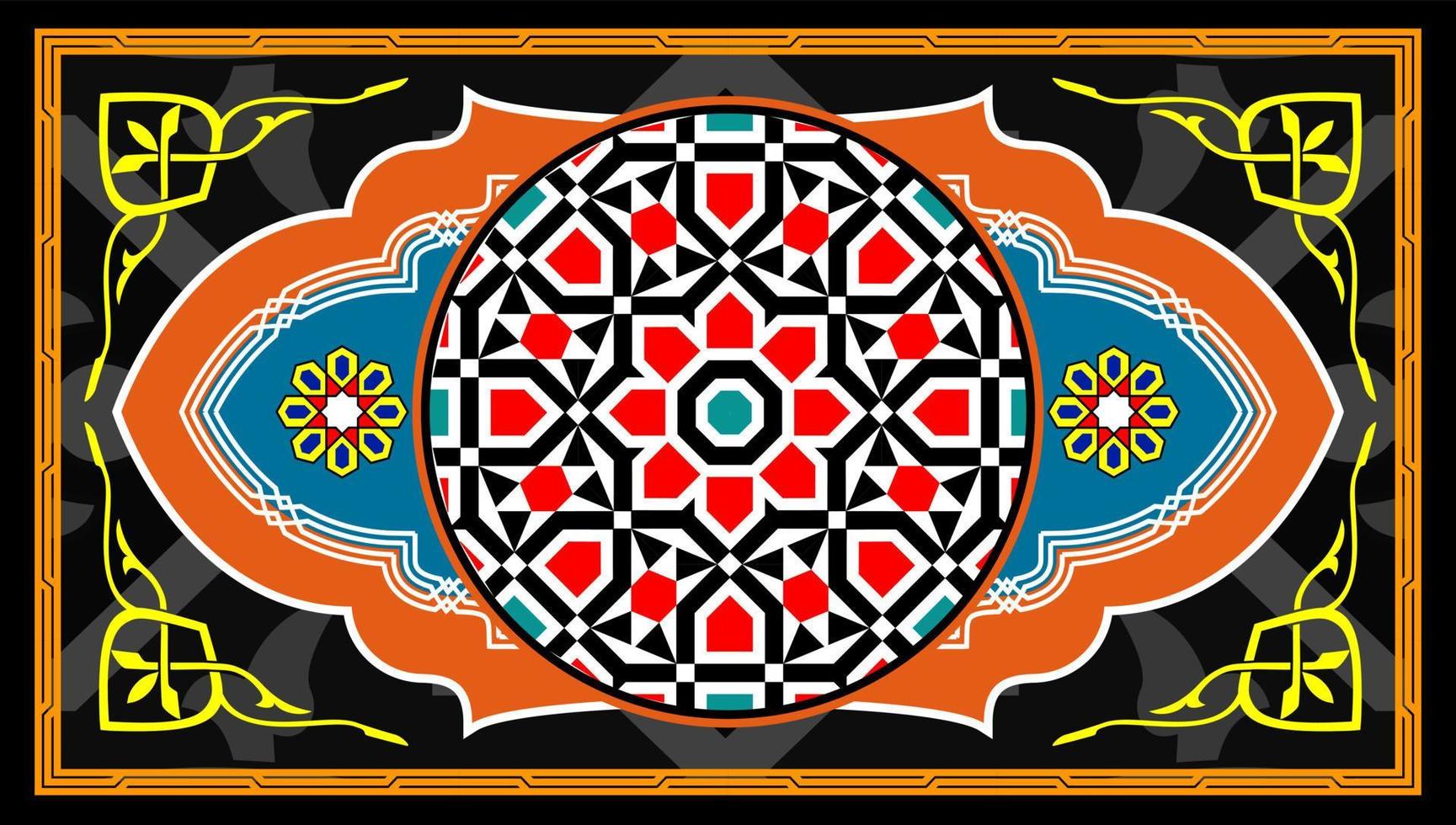 Vector Illustration Background of Ramadan Designs Fabric