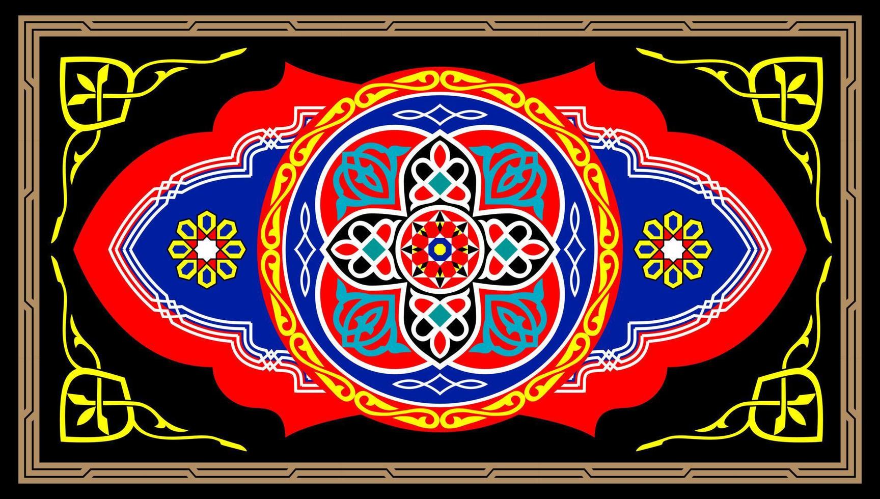 Vector Illustration of Ramadan Designs Fabric