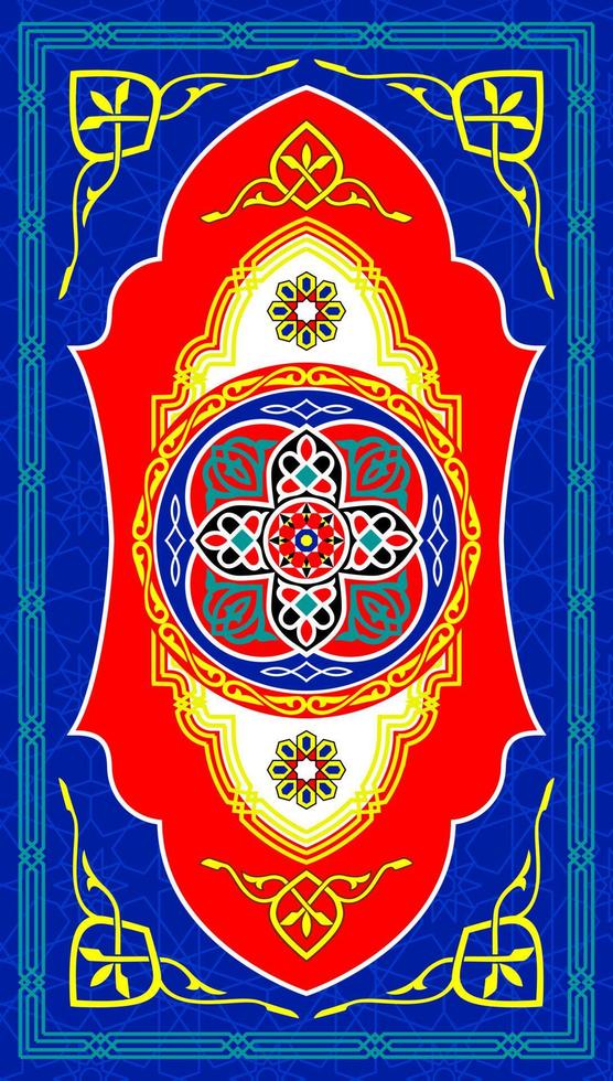 ilustración de vector azul de tela de diseños de ramadán