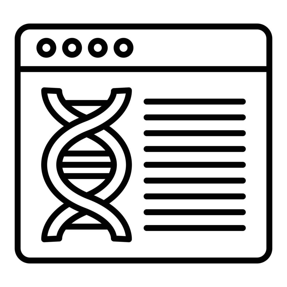 Bioinformatics Icon Style vector