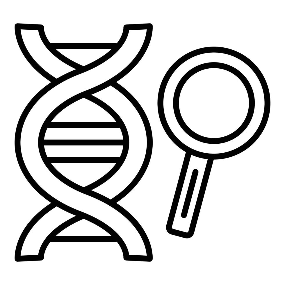 Explore Dna Icon Style vector
