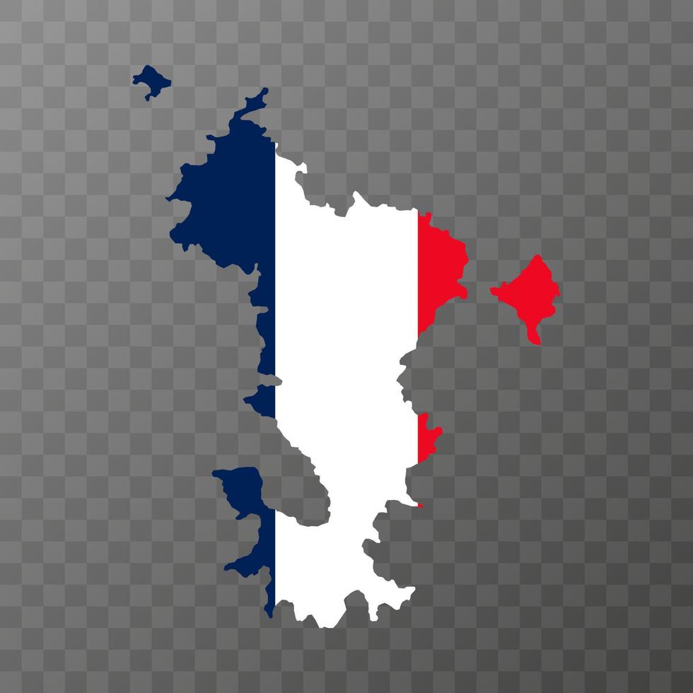 mapa islas mayotte. región de francia. ilustración vectorial vector