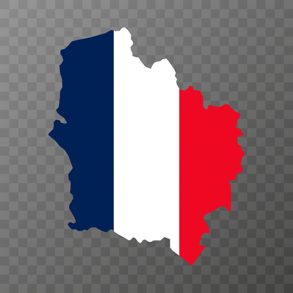 Hauts de france Map. Region of France. Vector illustration.