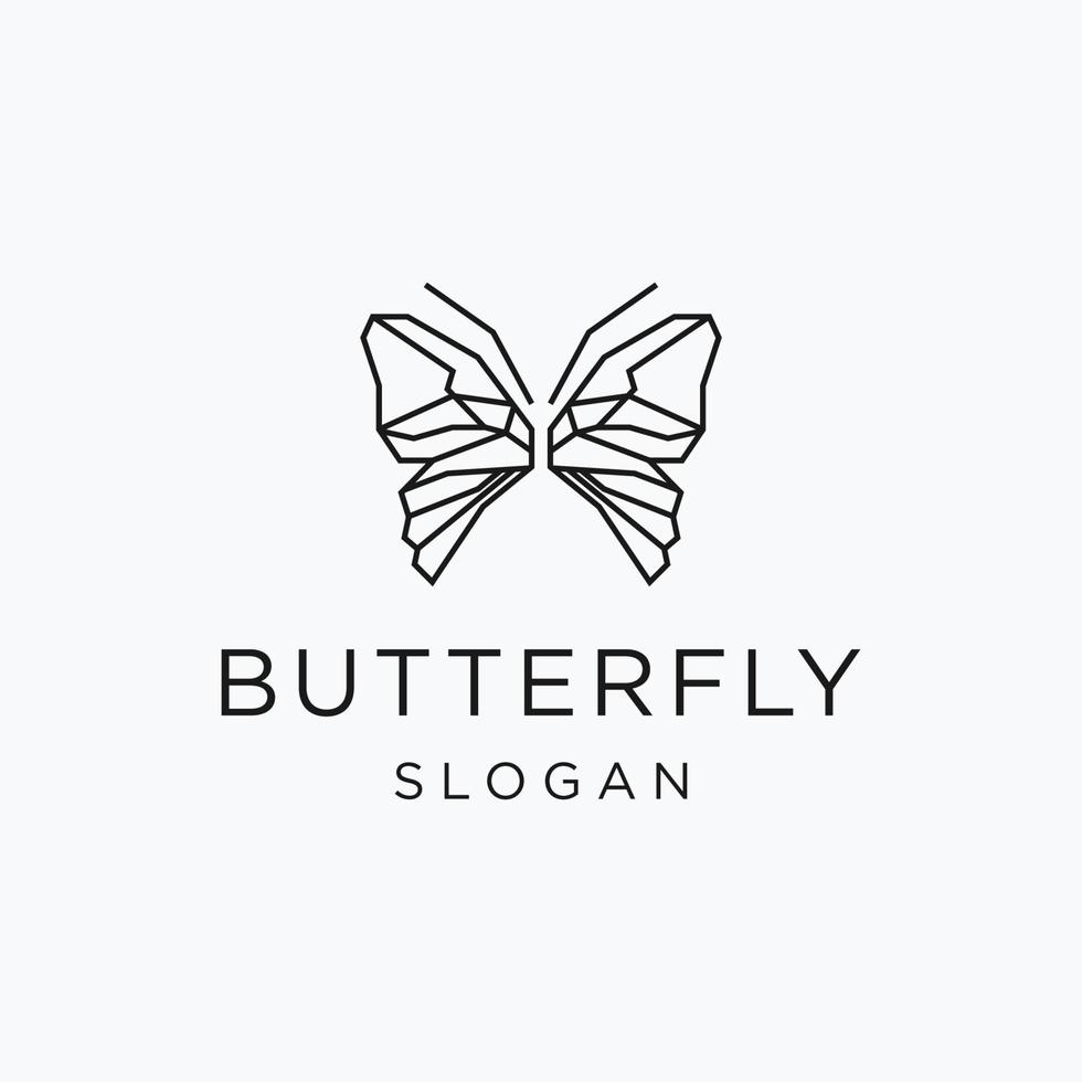 Butterfly logo icon design template vector illustration