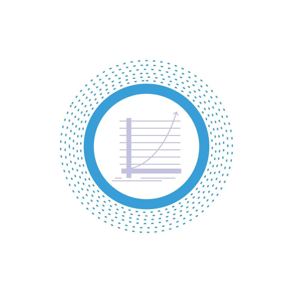 Arrow. chart. curve. experience. goal Glyph Icon. Vector isolated illustration