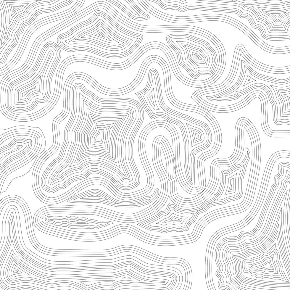 The stylized height of the topographic contour in lines and contours. The concept of a conditional geography scheme and the terrain path. vector