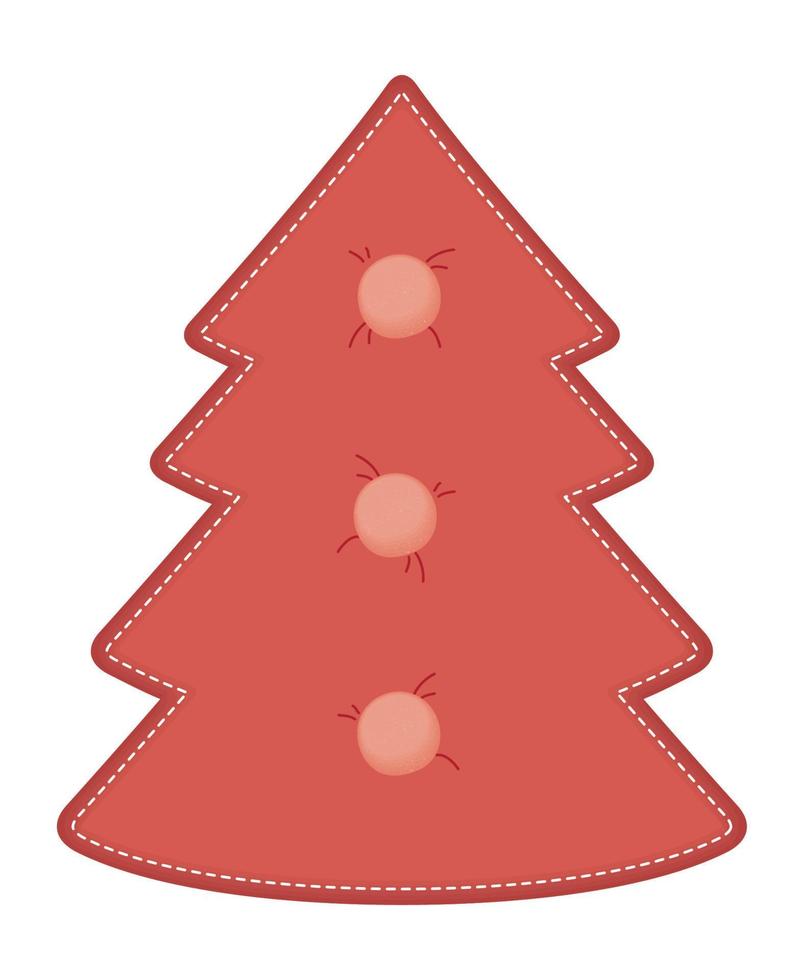 red pine tree vector