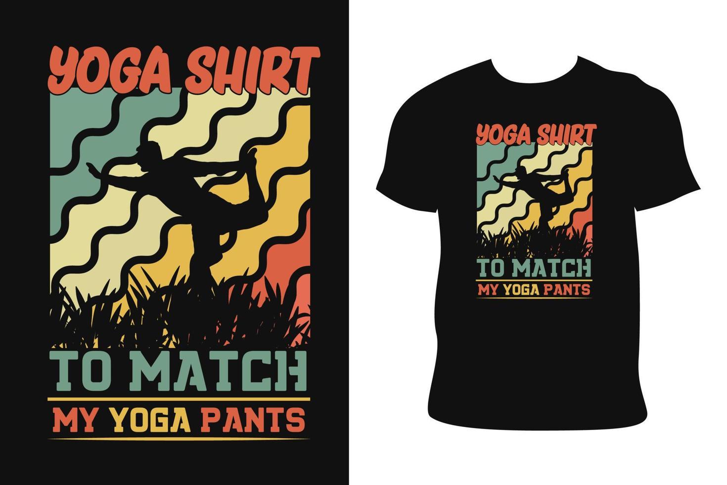 diseño de camisetas antiguas de yoga. camiseta vintage de yoga. vector libre de camiseta vintage de yoga.