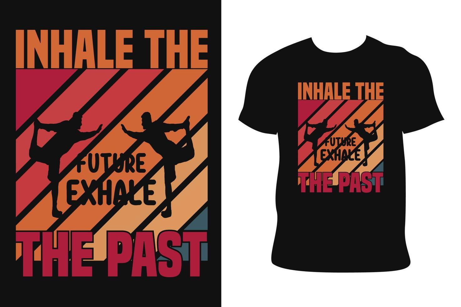 YOGA VINTAGE T-SHIRT DESIGN. YOGA VINTAGE T-SHIRT. Yoga vintage t-shirt free Vector. vector