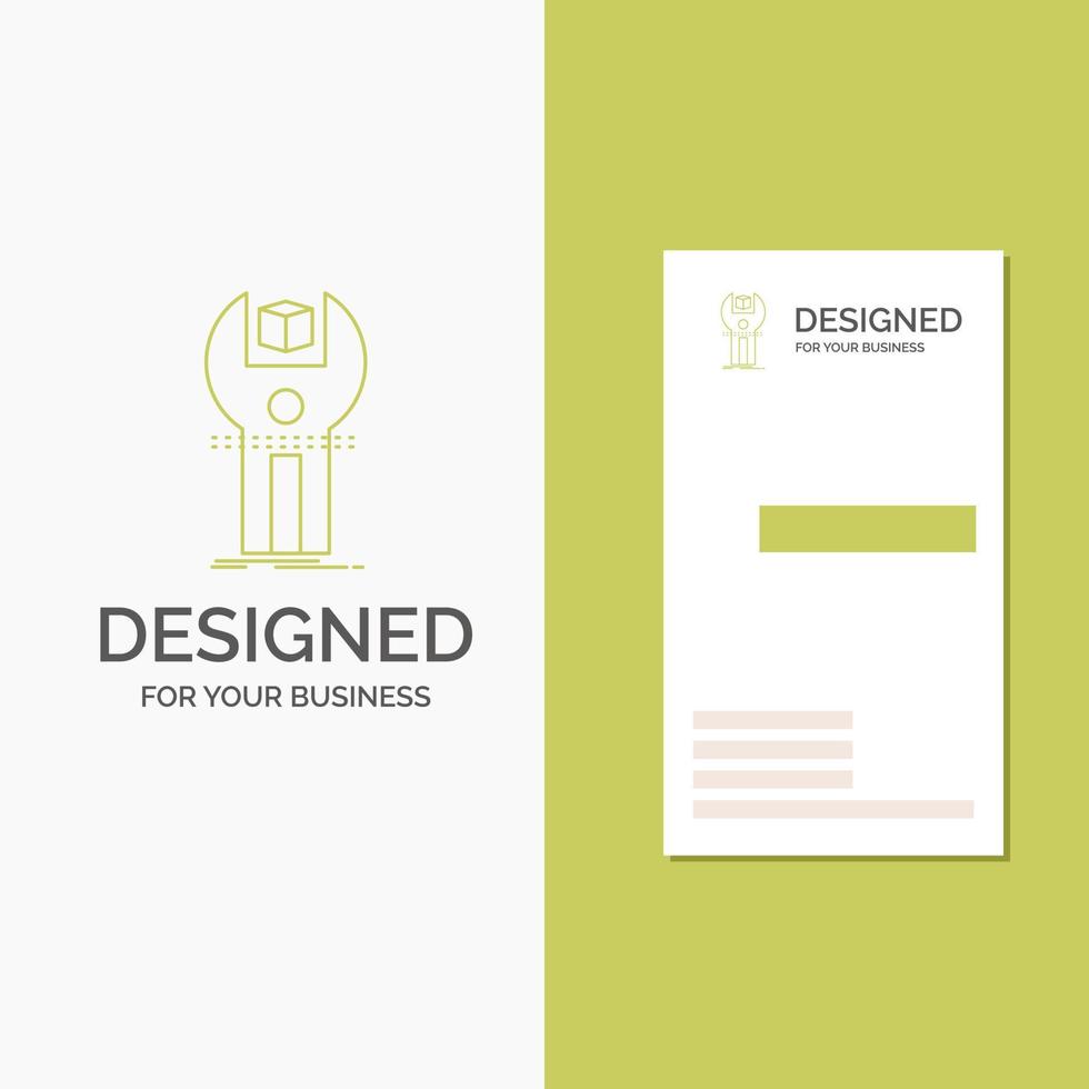 Business Logo for SDK. App. development. kit. programming. Vertical Green Business .Visiting Card template. Creative background vector illustration