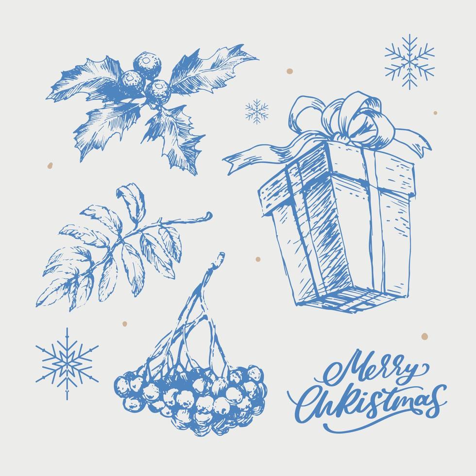 2023 new year russia letter set, great design for any purposes. Hand drawn background. Isolated vector. Hand drawn style. Traditional design. Holiday greeting card. vector