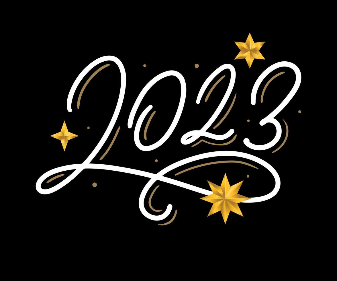 2023 new year russia letter set, great design for any purposes. Hand drawn background. Isolated vector. Hand drawn style. Traditional design. Holiday greeting card. vector