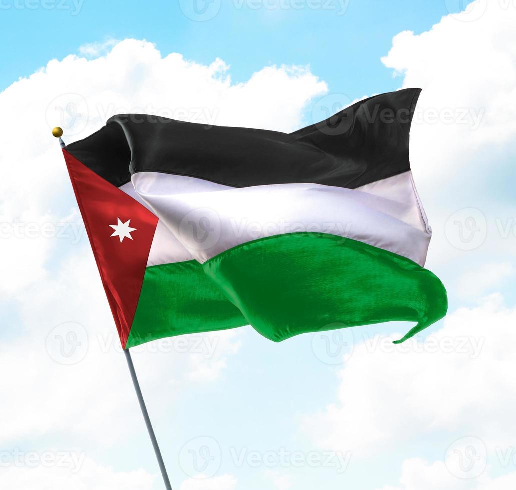 bandera de jordania foto