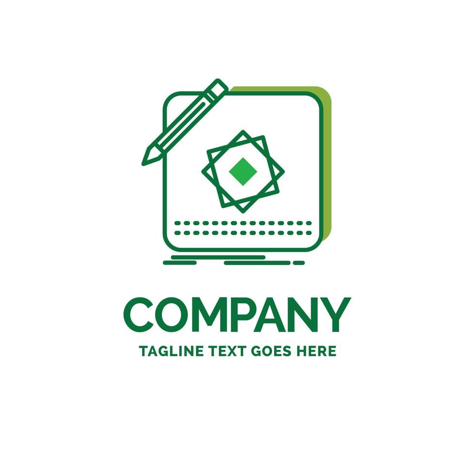 Design. App. Logo. Application. Design Flat Business Logo template. Creative Green Brand Name Design. vector