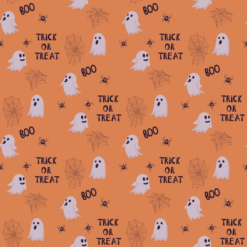 halloween seamless pattern vector